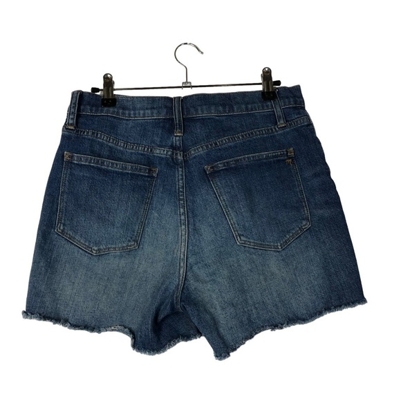 Madewell High Rise Glenoaks Wash Cut Off Denim Shorts 27 - Picture 3 of 4